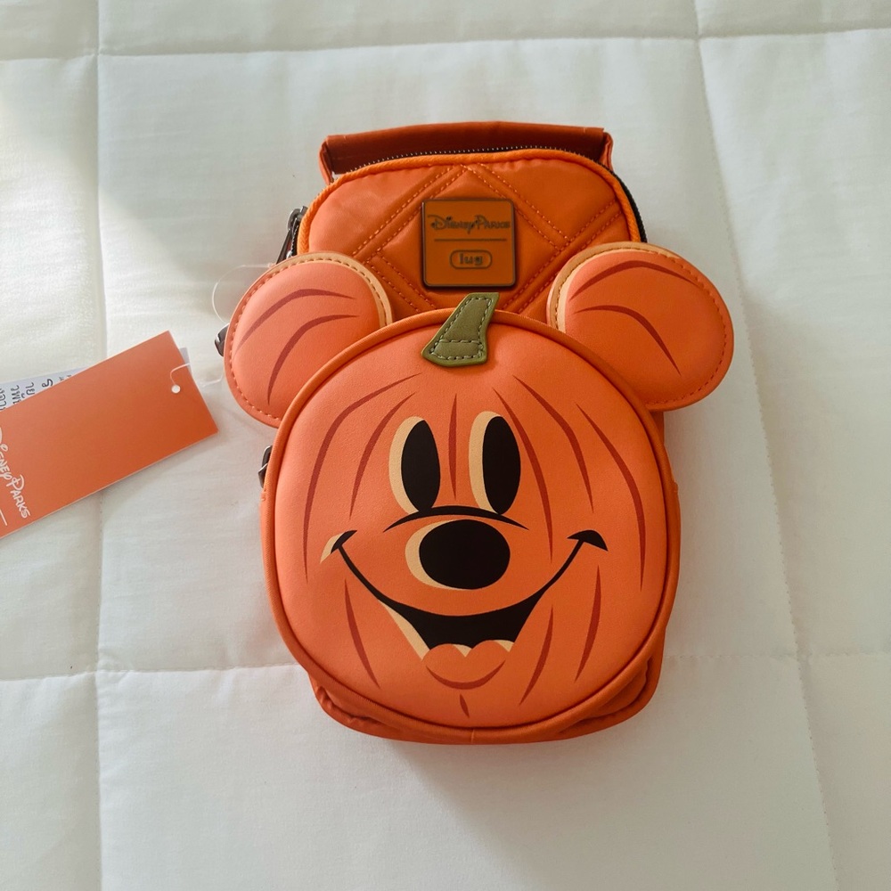 Lug Orange Mickey Pumpkin Crossbody Bag